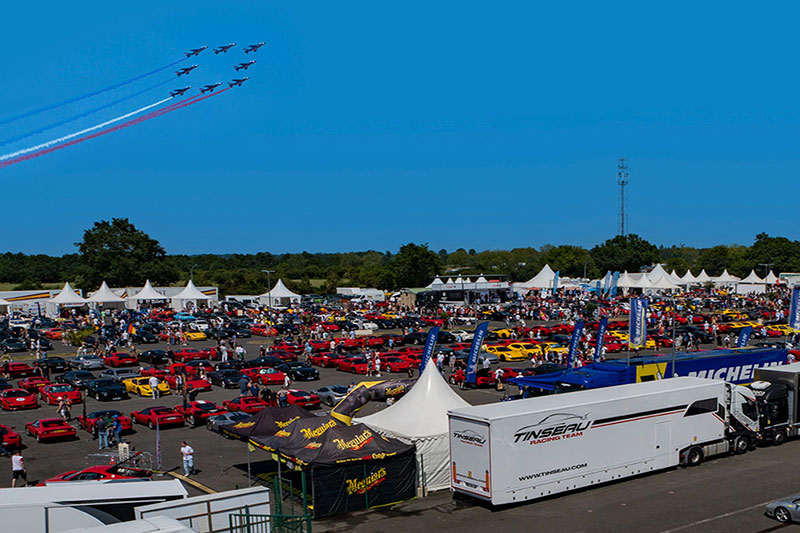 paddock avec la patrouille