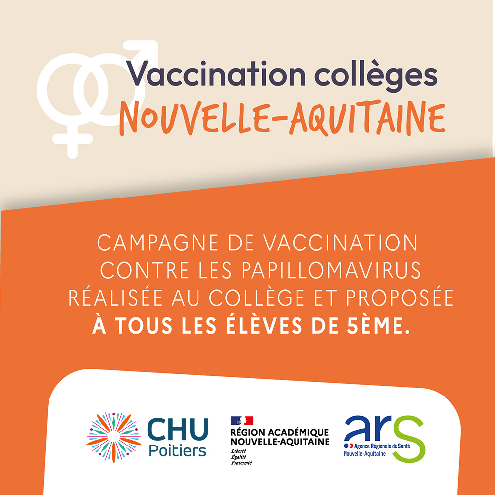 Affiche campagne de vaccination HPV