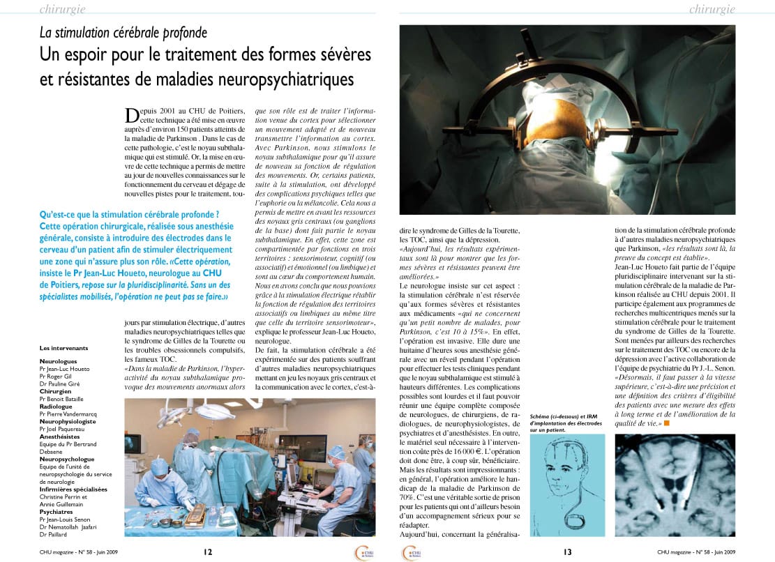 Article CHU mag 58 neurologie